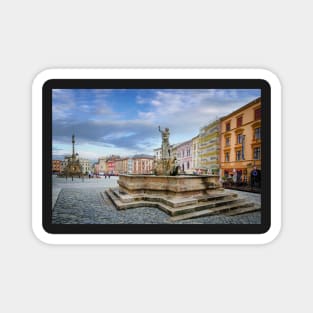 Neptune Fountain and the Marian column in Olomouc Magnet