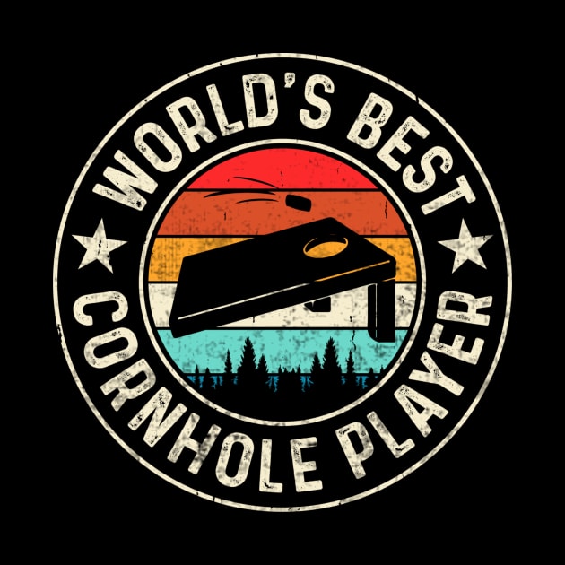 Worlds Best Cornhole Player by Visual Vibes