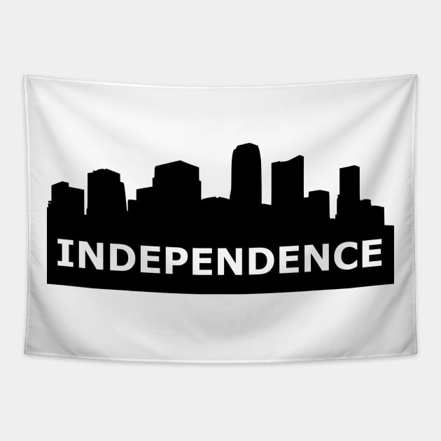 Independence Skyline Tapestry by gulden