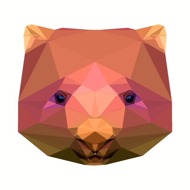 Retro polygon wombat by PixelMat