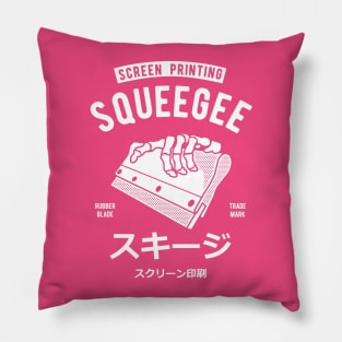 Japanese screen printing style Pillow