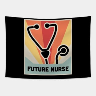 Vintage FUTURE NURSE | Nursing School Poster Tapestry