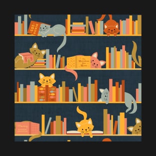 Cozy Cats and Books T-Shirt