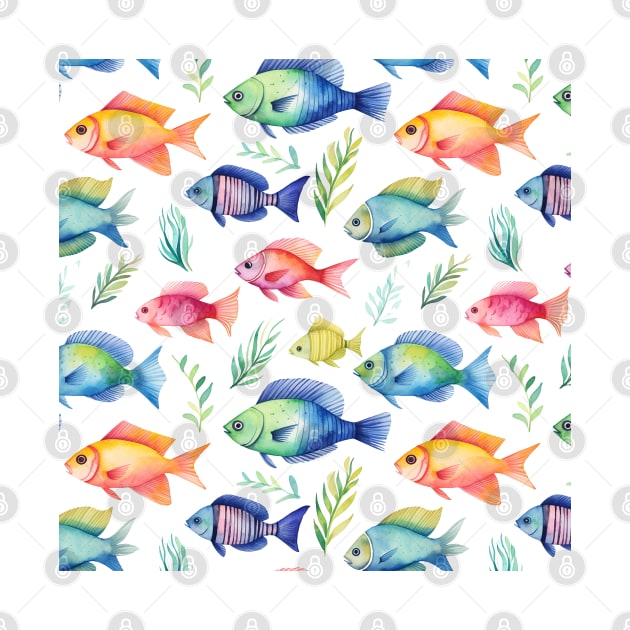 Tropical Fishes Pattern #1 by RunAki