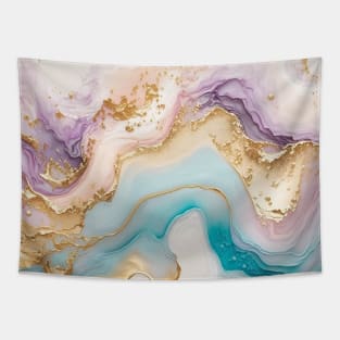 Abstract Pastel Alcohol Ink Tapestry