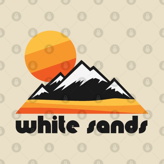 Retro White Sands ))(( Tourist Souvenir National Park Design by darklordpug