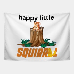 Happy Little Squirrel Tapestry