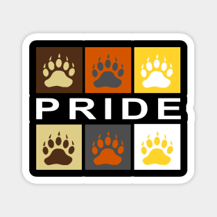 Bear Paw Pride Magnet