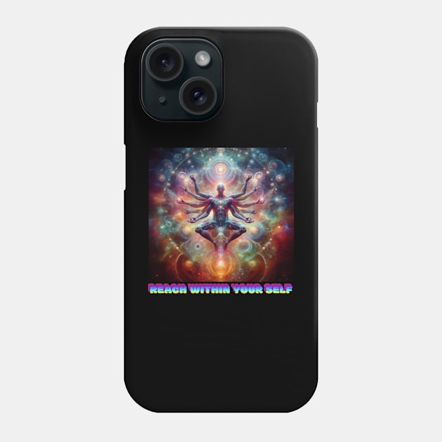 Reach in to your inner self Phone Case by Out of the world