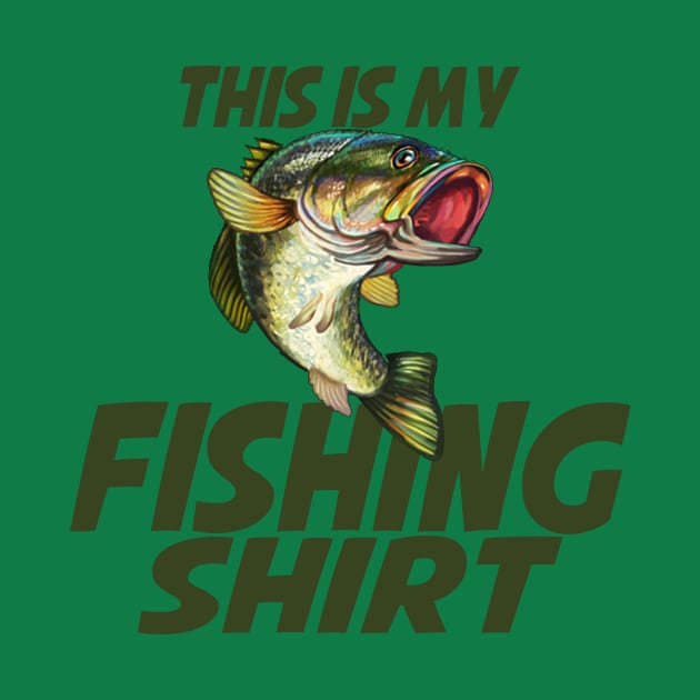 This is my fishing shirt - bass by MonarchGraphics