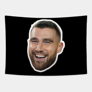 TRAVIS KELCE Floating Head | Smiling Travis / Taylor Swift's Boyfriend Tapestry