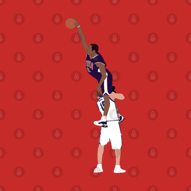 Vince Carter Olympics Dunk by rattraptees