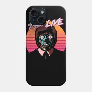 They Live! Obey, Consume, Buy, Sleep, No Thought and Watch TV. Phone Case