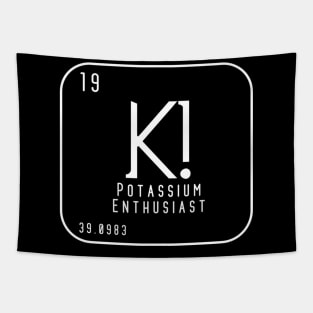 Potassium Enthusiast Periodic Element Tapestry