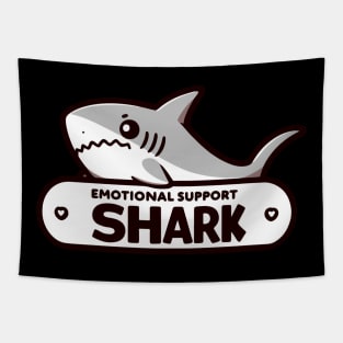 Funny Cute Emotional Support Shark Tapestry