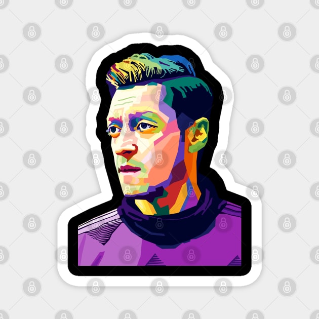 Mesut Ozil Wpap Pop Art Magnet by Pure Touch