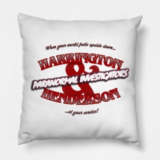 Harrington & Henderson Red Logo Pillow