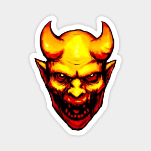 Demon head color Magnet