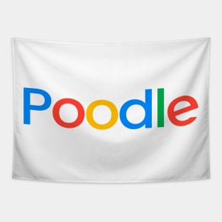 Poodle Dog Funny Text Design Tapestry