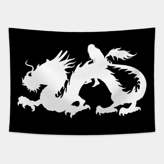 My Dragon Friend 4.0 Tapestry by Vity