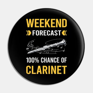 Weekend Forecast Clarinet Pin