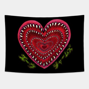 Monster heart Tapestry