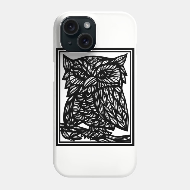 Owl, Art Print, Illustration Bird, Wall Art, Art Print Birds, Bird Artwork,  Affordable Art, Wall Decor, Home Decor, Fine Art Drawings Phone Case by 631Art