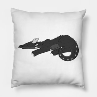 Sleeping Black Dragon Pillow