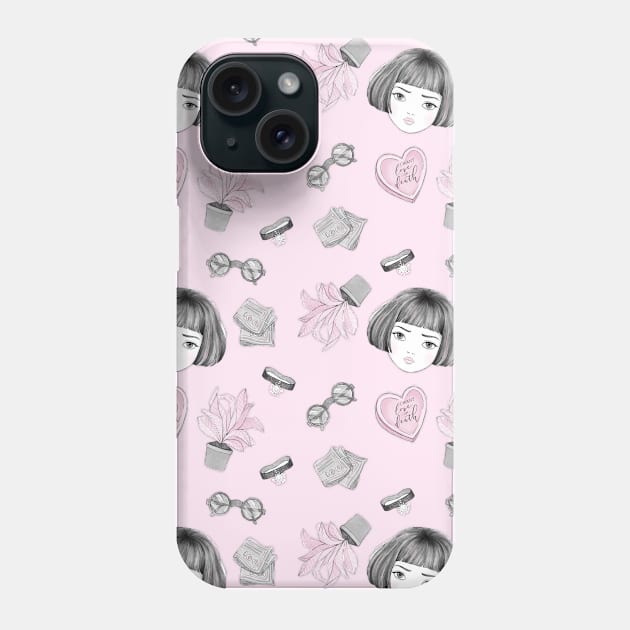 mathilda leon the professional pattern Phone Case by solfortuny