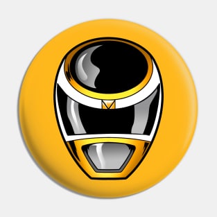 Yellow space helmet Pin