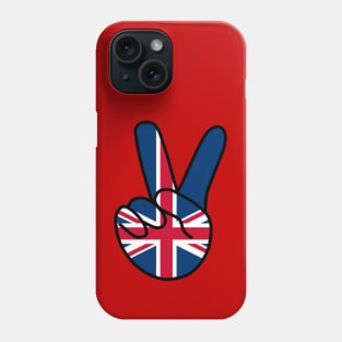 UK Flag V Sign Phone Case