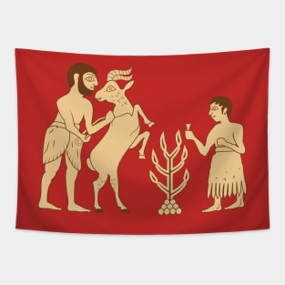 Sumerian father and son sacrament Tapestry