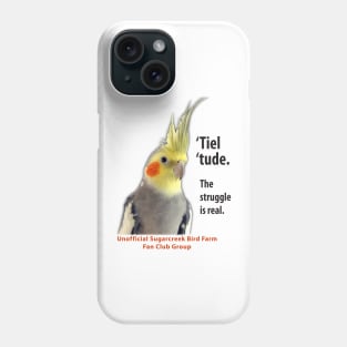 Cockatiel 2 - black type Phone Case