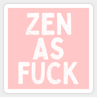 Zen As Fuck Funny Buddhist Yoga Skeleton Meditation Sarcasm Sticker Vinyl  Bumper Sticker Decal Waterproof 5