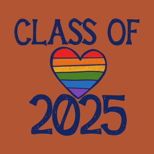 Class of 2025 Rainbow Heart by bubbsnugg