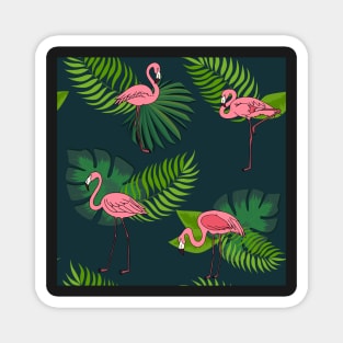 Flamingo Green Magnet