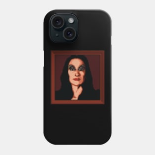 Morticia Addams Portrait Pixel Art Phone Case