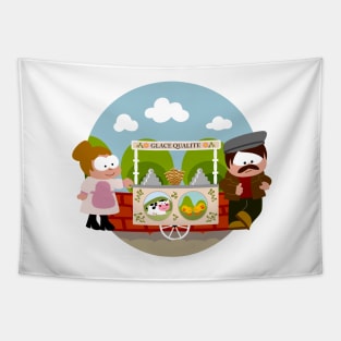 Ice Cream Cart Tapestry