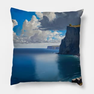 Ocean View Home Decor Greece Cliffs "Aegean Air" Pillow