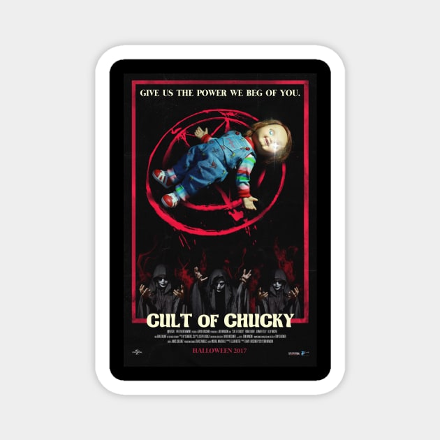Cult of Chucky Movie Poster Magnet by petersarkozi82@gmail.com