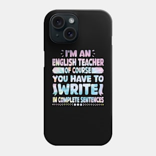 English Teacher Linguistics Grammar Professor Writer Editor Phone Case