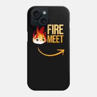 Fire Meet Gasoline Couples Matching Design Phone Case