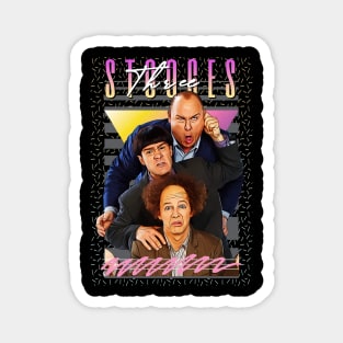 Three Stooges Retro Aesthatic Fan Art Magnet