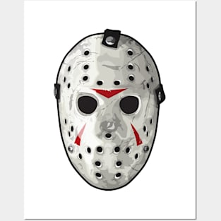 Jason Voorhees Hockey Mask & Machete Art Board Print for Sale by  IndiaChloe