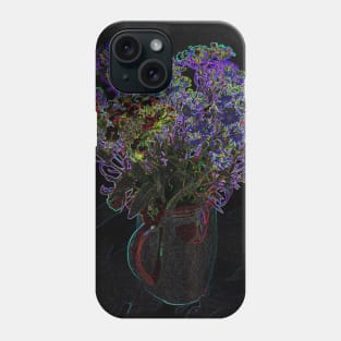 Black Panther Art - Flower Bouquet with Glowing Edges 13 Phone Case