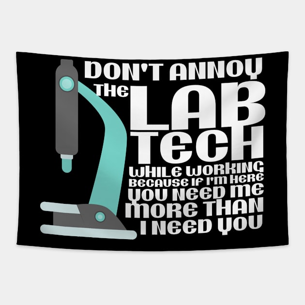 Laboratory Technician Lab Tech Tapestry by TheBestHumorApparel