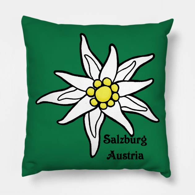 Edelweiss Salzburg Pillow by HonuHoney