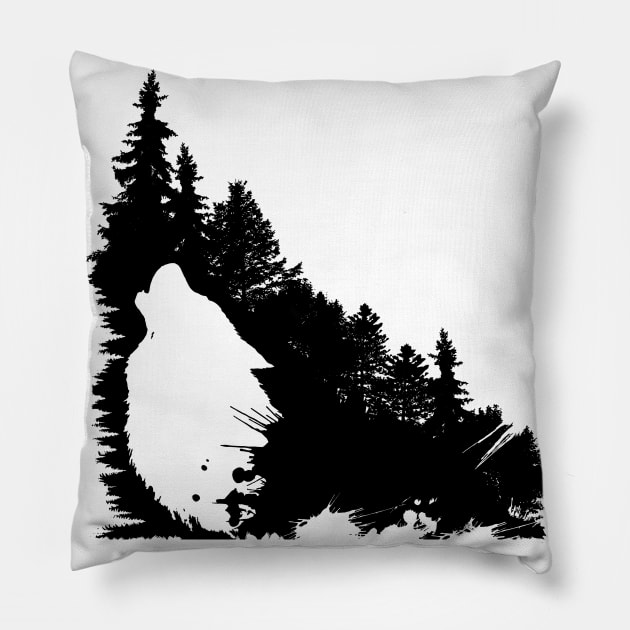 The soul of a wolf Pillow by CB_design