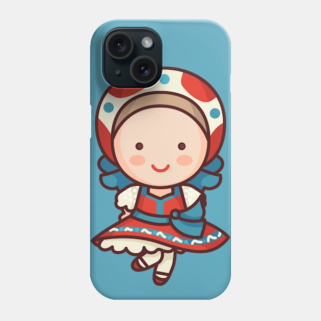 Cute Traditional Russian Folk Dancer Phone Case by SLAG_Creative