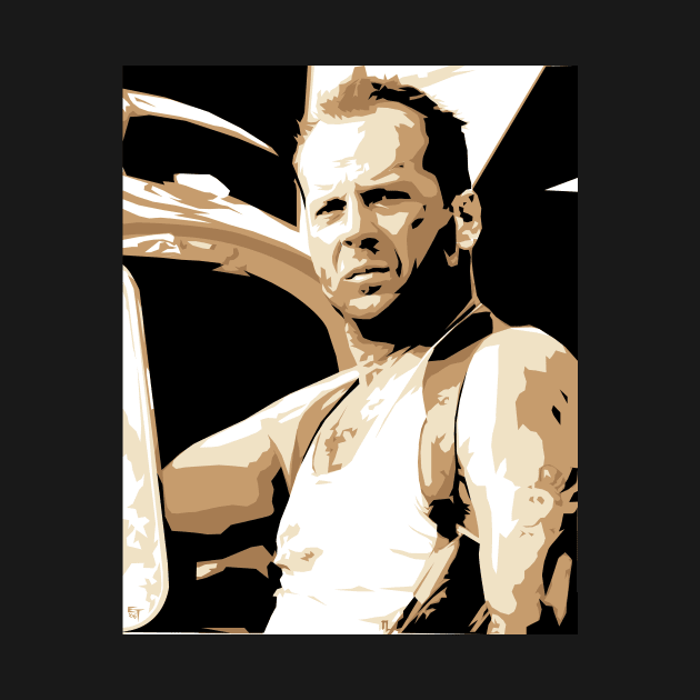 Bruce Willis - Vector Art by EJTees